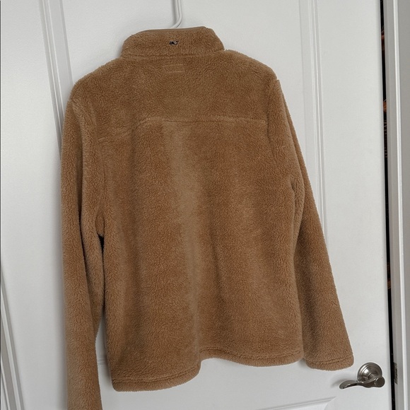 Vineyard Vines Tan Fleece quarter zip - Picture 12 of 16